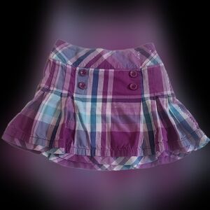 Purple Plaid Gymboree Skirt Girls Size 7